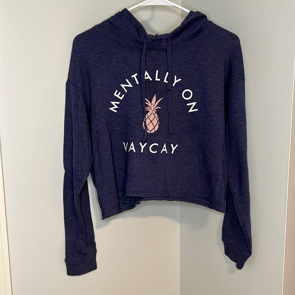 Women’s S, cropped graphic hoodie